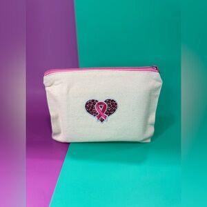 Pencil Pouch: Breast Cancer Heart